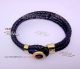 Perfect Replica High Quality Black Leather Mont Blanc Meisterstuck Bracelet - Gold Clasp (5)_th.jpg
